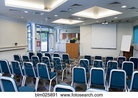 Stock Image - The interior of a modern hotel in Tallinn. Fotosearch