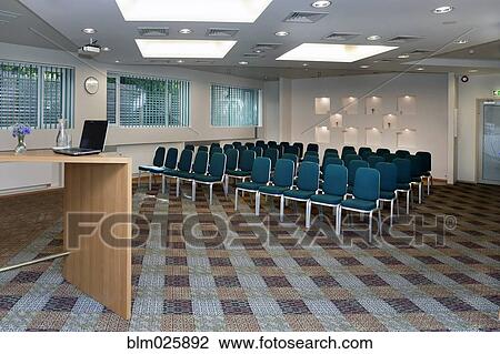 Stock Image - The interior of a modern hotel in Tallinn. Fotosearch