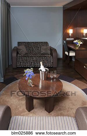 Stock Photograph - The interior of a modern hotel in Tallinn. Fotosearch