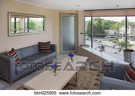 Stock Photography - The interior of a modern hotel in Tallinn. Fotosearch