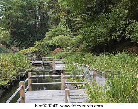 Stock Photo - The Japanese Garden in Portland . Fotosearch