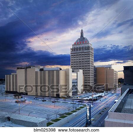Stock Photo - The Kodak Eastman headquarters building in Rochester. Fotosearch
