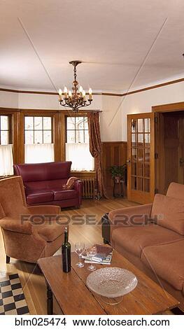 Picture - The living room or lounge in a traditional house. Fotosearch