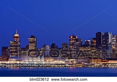 The Vancouver skyline at twilight View Large Photo Image Stock Image - The Vancouver skyline at twilight. Fotosearch
