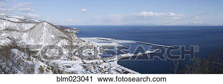 Stock Image - Town by the Sea. Fotosearch