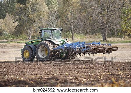 Tractor With an Aerator View Large Photo Image Stock Image - Tractor With an Aerator. Fotosearch