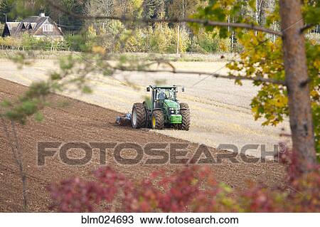 Tractor With an Aerator View Large Photo Image Stock Image - Tractor With an Aerator. Fotosearch
