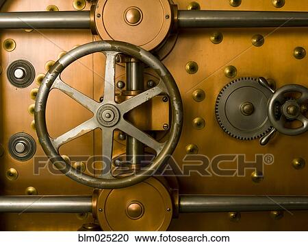 Tumbler Bank Vault Door View Large Photo Image Stock Image - Tumbler Bank Vault Door. Fotosearch