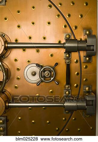 Tumbler on a Vault Door View Large Photo Image Stock Photo - Tumbler on a Vault Door. Fotosearch