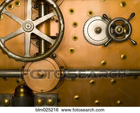 Tumbler on a Vault Door View Large Photo Image Stock Photograph - Tumbler on a Vault Door. Fotosearch