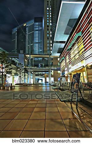 Underground level of Shiodome City Center at night View Large Photo Image Stock Image - Underground level of Shiodome City Center at night. Fotosearch