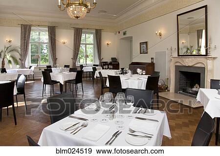 Stock Photo - Upscale Hotel Dining Room. Fotosearch