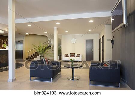 Upscale Hotel Lobby View Large Photo Image Stock Image - Upscale Hotel Lobby. Fotosearch