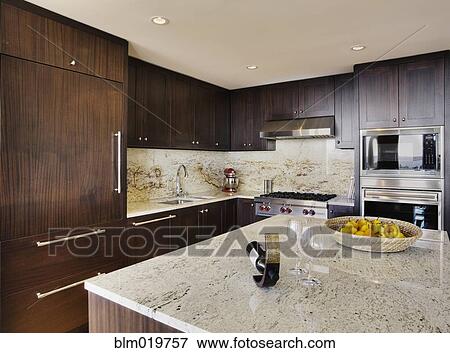 Upscale Kitchen Interior View Large Photo Image Stock Photo - Upscale Kitchen Interior. Fotosearch