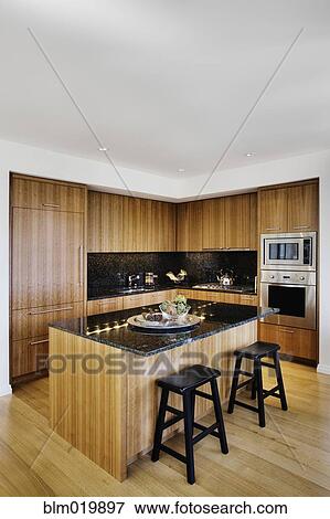 Upscale Kitchen Interior View Large Photo Image Stock Photo - Upscale Kitchen Interior. Fotosearch