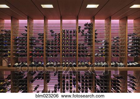 Upscale Wine Rack View Large Photo Image Stock Photograph - Upscale Wine Rack. Fotosearch
