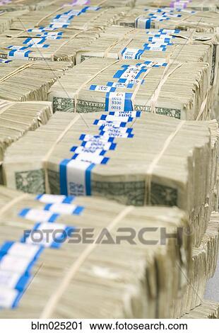 US Dollar Bills in Bundles View Large Photo Image Stock Image - US Dollar Bills in Bundles. Fotosearch