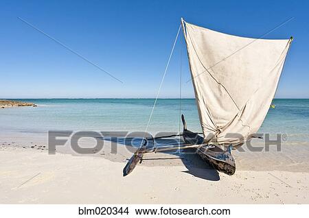 Vezo dugout in the lagoon near Salary, south-western Madagascar View Large Photo Image Picture - Vezo dugout in the lagoon near Salary, south-western Madagascar. Fotosearch