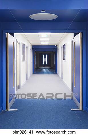View along a corridor in a modern secondary school View Large Photo Image Stock Image - View along a corridor in a modern secondary school. Fotosearch