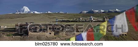 View of Mount Kailash from Chiu Monastery View Large Photo Image Stock Image - View of Mount Kailash from Chiu Monastery. Fotosearch
