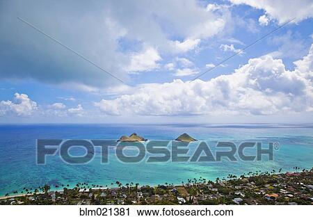 View of the Mokulua Islands View Large Photo Image Stock Image - View of the Mokulua Islands. Fotosearch