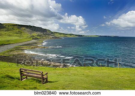 Stock Image - View over the coastline of the island of Skye. Fotosearch