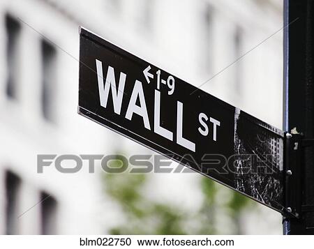 Wall Street Sign View Large Photo Image Stock Image - Wall Street Sign. Fotosearch