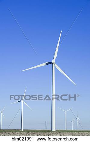 Stock Image - Wind Turbines. Fotosearch