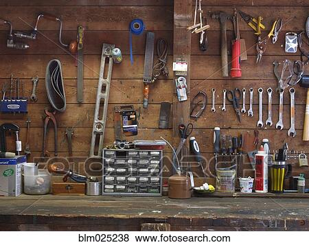 Work Bench and Tools View Large Photo Image Stock Photo - Work Bench and Tools. Fotosearch