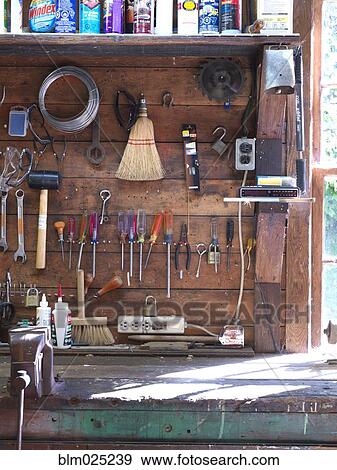 Work Bench and Tools View Large Photo Image Stock Photo - Work Bench and Tools. Fotosearch