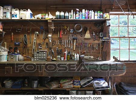 Work Bench and Tools View Large Photo Image Stock Photograph - Work Bench and Tools. Fotosearch