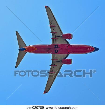 Worms Eye View of Jet Airplane Flying View Large Photo Image Stock Photo - Worms Eye View of Jet Airplane Flying. Fotosearch