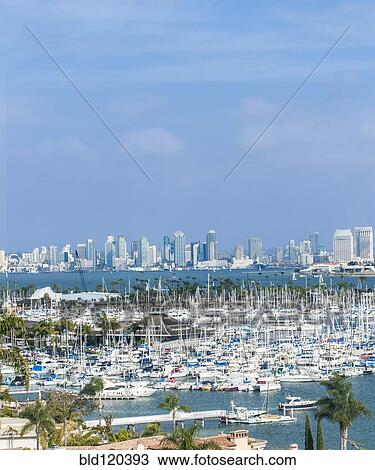 City skyline overlooking harbor, San Diego, California, United States View Large Photo Image Stock Image - City skyline overlooking harbor, San Diego, California, United States. Fotosearch