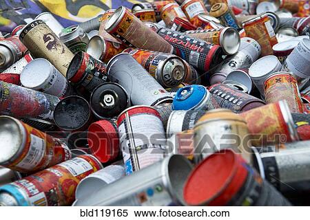 Close up of pile of spray paint cans View Large Photo Image Stock Photography - Close up of pile of spray paint cans. Fotosearch