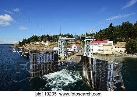 Ferry boat entrance on Orcas Island, Washington, United States View Large Photo Image Stock Photography - Ferry boat entrance on Orcas Island, Washington, United States. Fotosearch