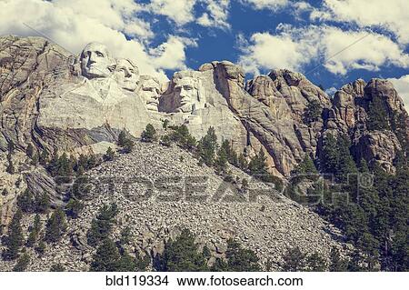 Picture - Mount Rushmore, Black Hills, South Dakota, United States. Fotosearch