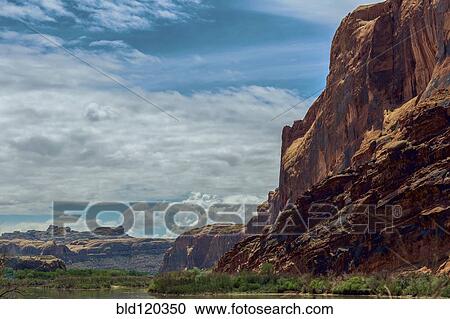 Rock formations in desert landscape, Moab, Utah, United States View Large Photo Image Stock Image - Rock formations in desert landscape, Moab, Utah, United States. Fotosearch