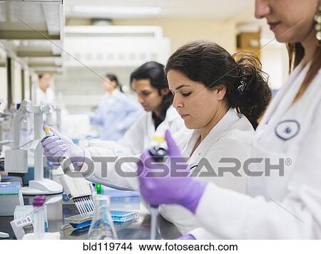 Scientists working in laboratory View Large Photo Image Picture - Scientists working in laboratory. Fotosearch