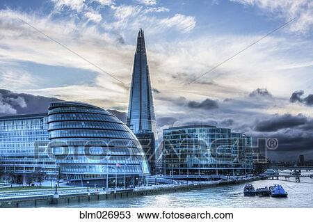 City Hall on the Thames river, London, London, United Kingdom View Large Photo Image Stock Image - City Hall on the Thames river, London, London, United Kingdom. Fotosearch