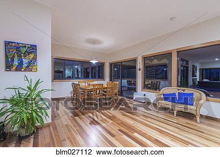 Dining table and chairs in lodge breakfast nook View Large Photo Image Stock Image - Dining table and chairs in lodge breakfast nook. Fotosearch