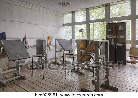 Easels in classroom View Large Photo Image Stock Image - Easels in classroom. Fotosearch