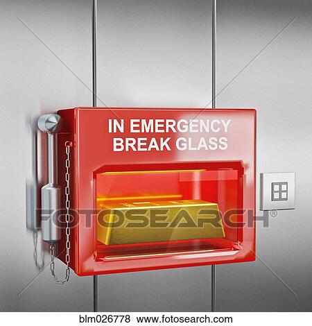 Gold bar in emergency case View Large Photo Image Stock Photo - Gold bar in emergency case. Fotosearch
