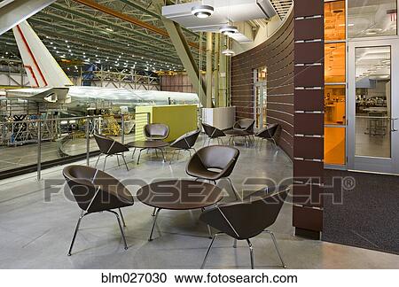 Lounge area in airplane hangar View Large Photo Image Stock Image - Lounge area in airplane hangar. Fotosearch