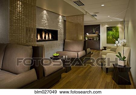 Lounge area in empty spa View Large Photo Image Stock Photo - Lounge area in empty spa. Fotosearch