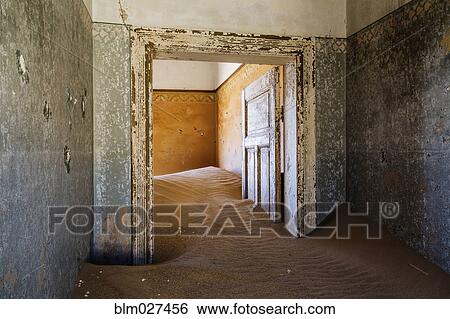 Sand inside dilapidated house View Large Photo Image Stock Photograph - Sand inside dilapidated house. Fotosearch