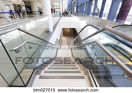 Staircase in airport View Large Photo Image Stock Photography - Staircase in airport. Fotosearch