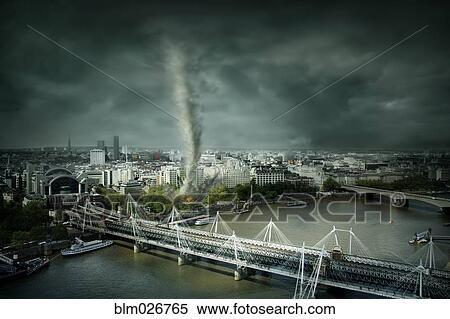 Tornado rolling through London, United Kingdom View Large Photo Image Stock Photography - Tornado rolling through London, United Kingdom. Fotosearch