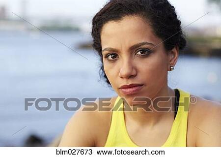 Close up of mixed race woman's face View Large Photo Image Stock Image - Close up of mixed race woman's face. Fotosearch