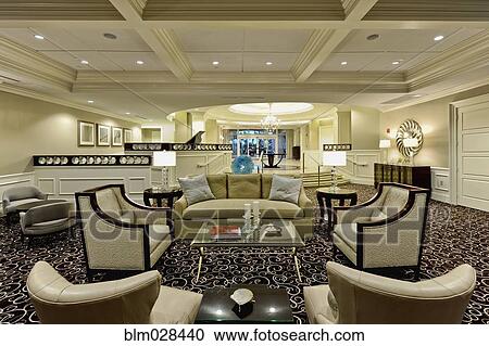 Furniture in hotel lobby View Large Photo Image Stock Image - Furniture in hotel lobby. Fotosearch