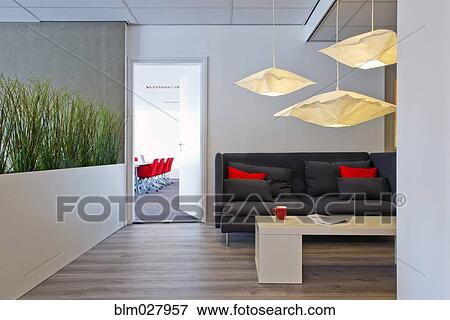Stock Photo - Modern lobby area in office. Fotosearch